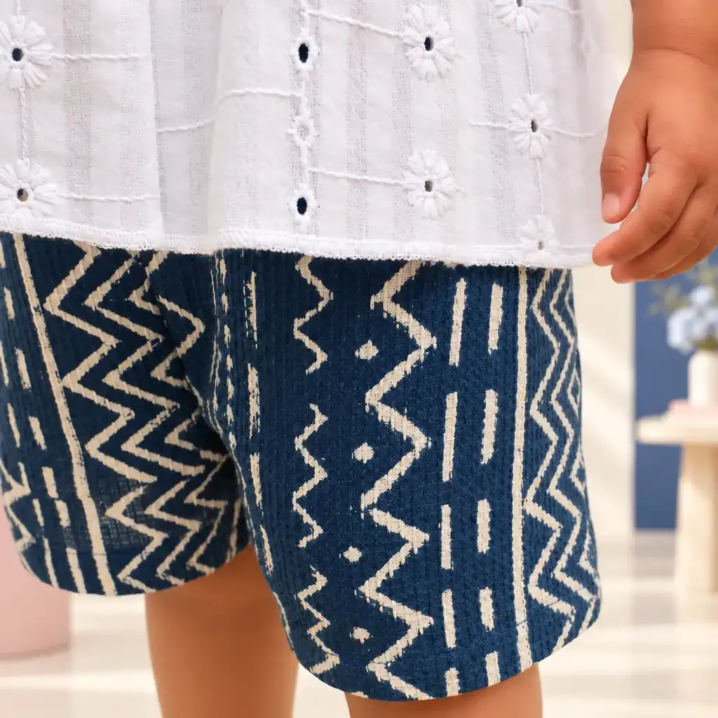 Bluebell Cloud - Cotton Co Ord Set For Girl Kids - Distine Athleisure
